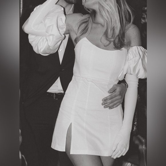 NWT White Fox Boutique Change the Tune Mini Dress in Off White - Picture 3 of 10